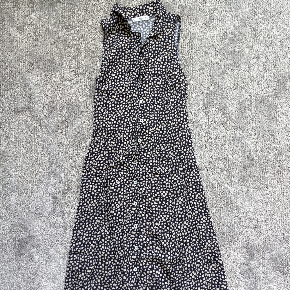 Floral Print Button-Up Dress